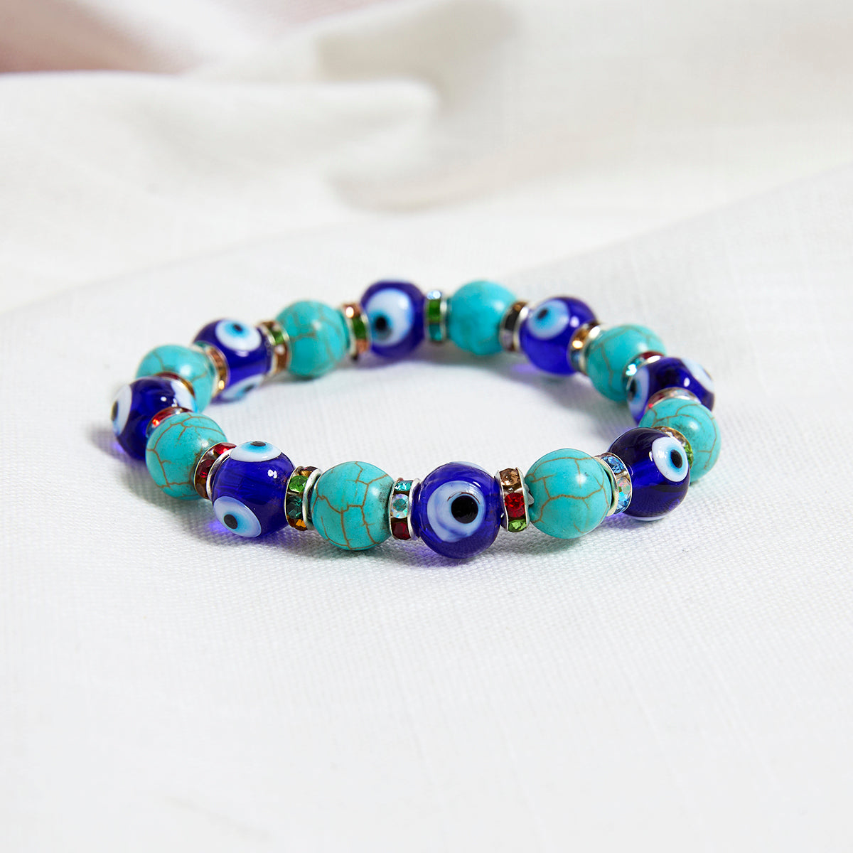 Evil eye beaded bracelet