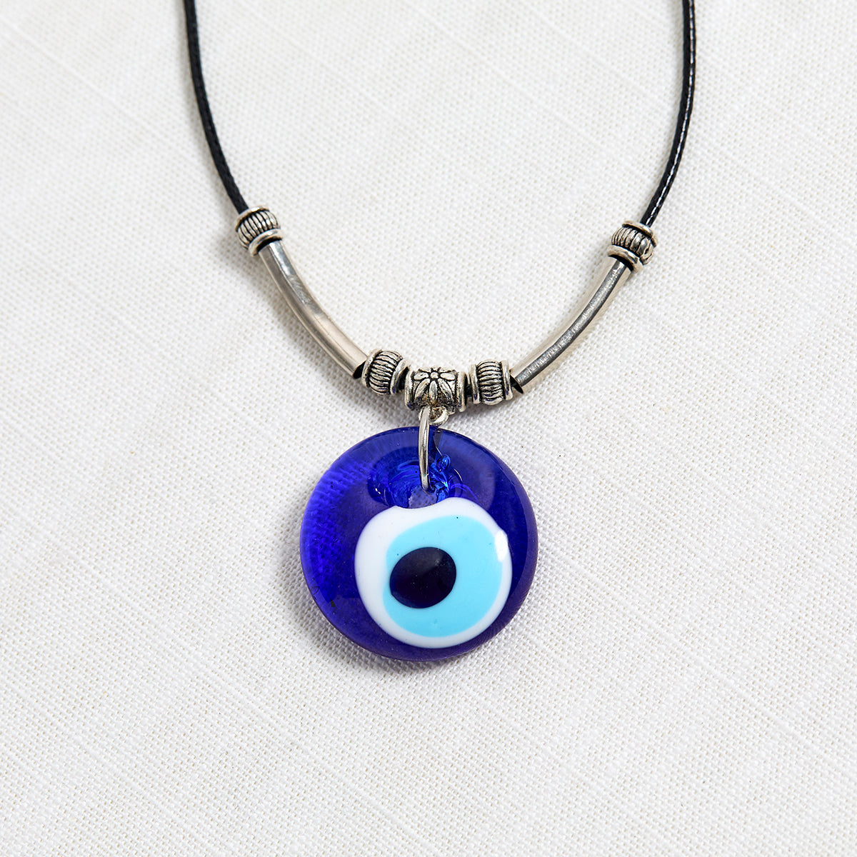 Evil eye rope necklace
