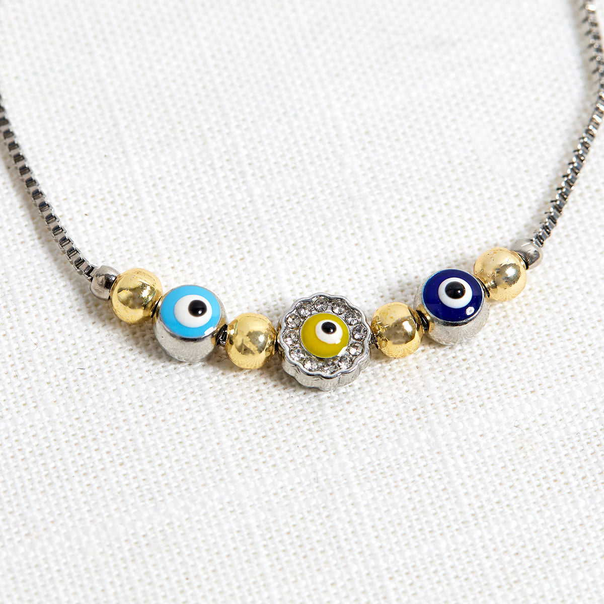 Adjustable Ottoman Evil Eye Bracelet