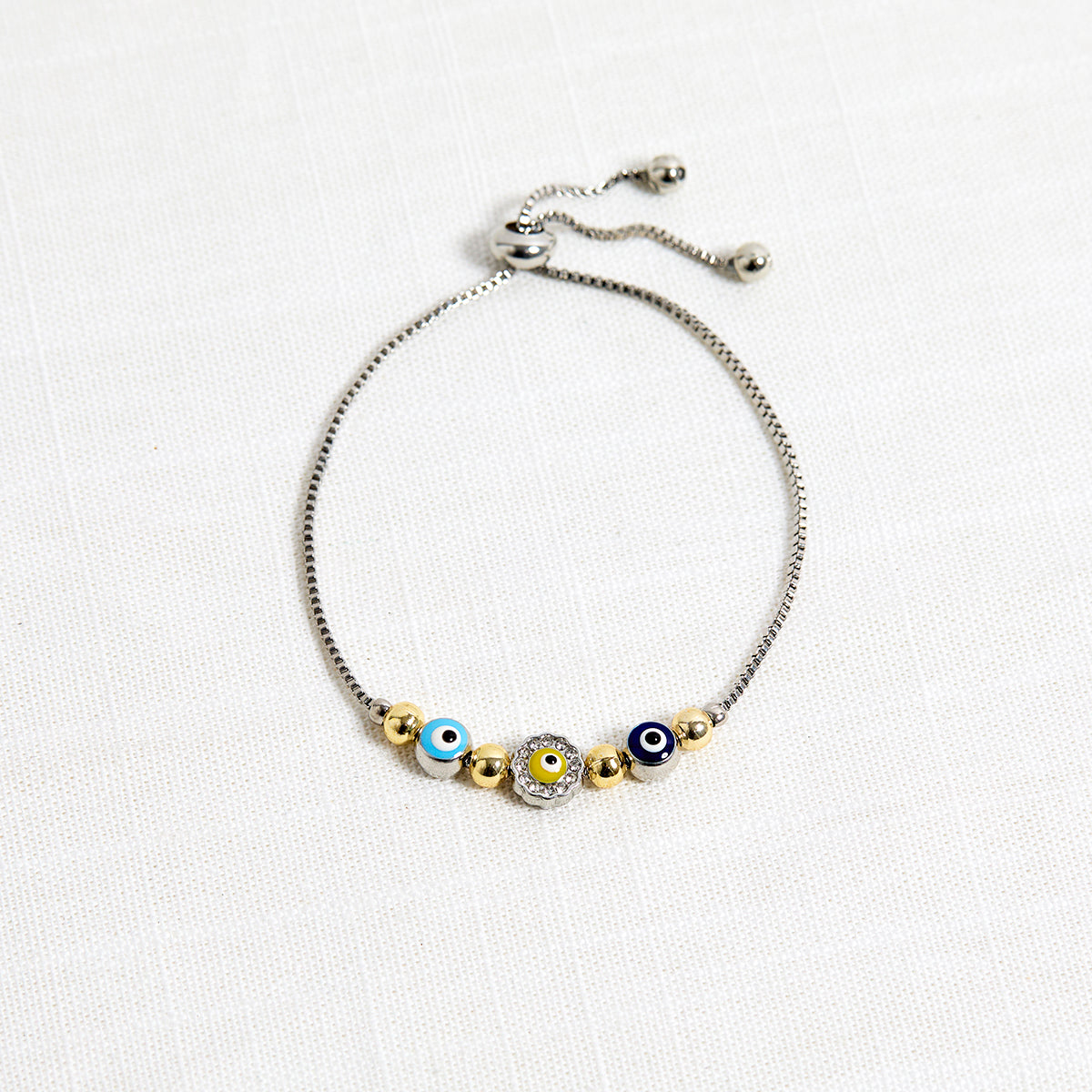 Adjustable Ottoman Evil Eye Bracelet