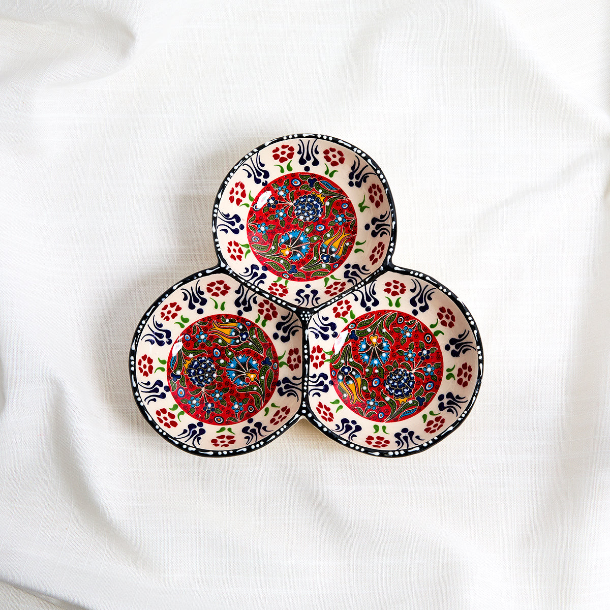 Turkish ceramic share plate (set of 3)