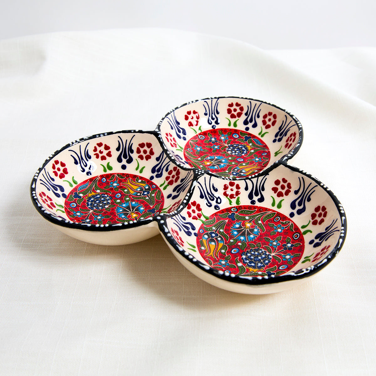Turkish ceramic share plate (set of 3)