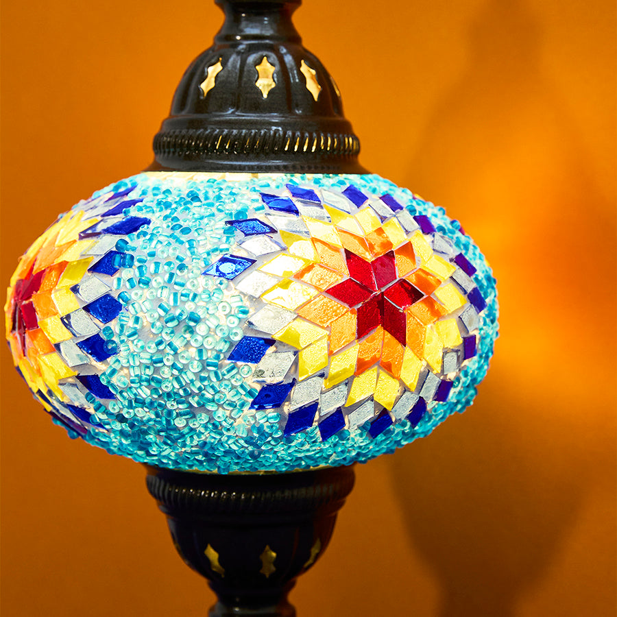 Mosaic Table Lamp - Large globe (No.3)