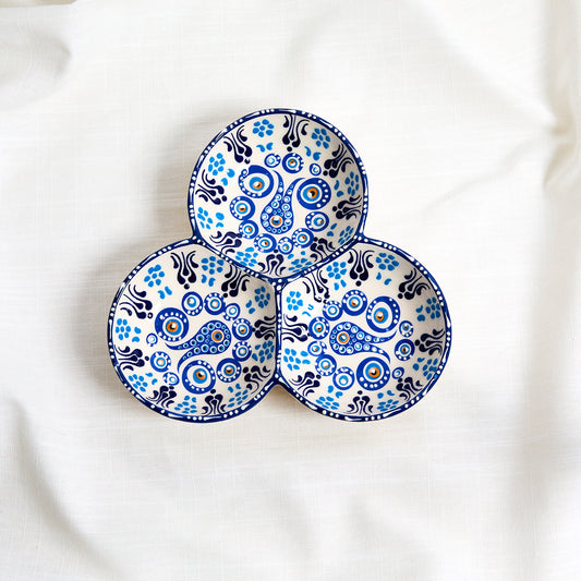 Turkish ceramic share plate (set of 3)