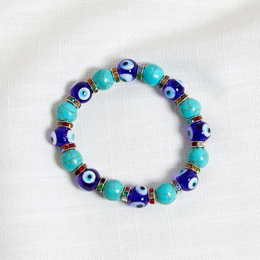 Evil eye beaded bracelet