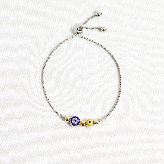 Adjustable Ottoman Evil Eye Bracelet