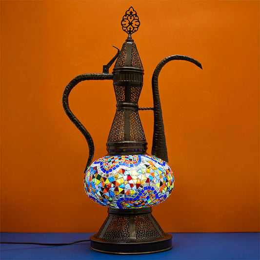 Mosaic Ewer Lantern Table Lamp