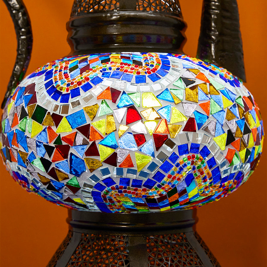 Mosaic Ewer Lantern Table Lamp