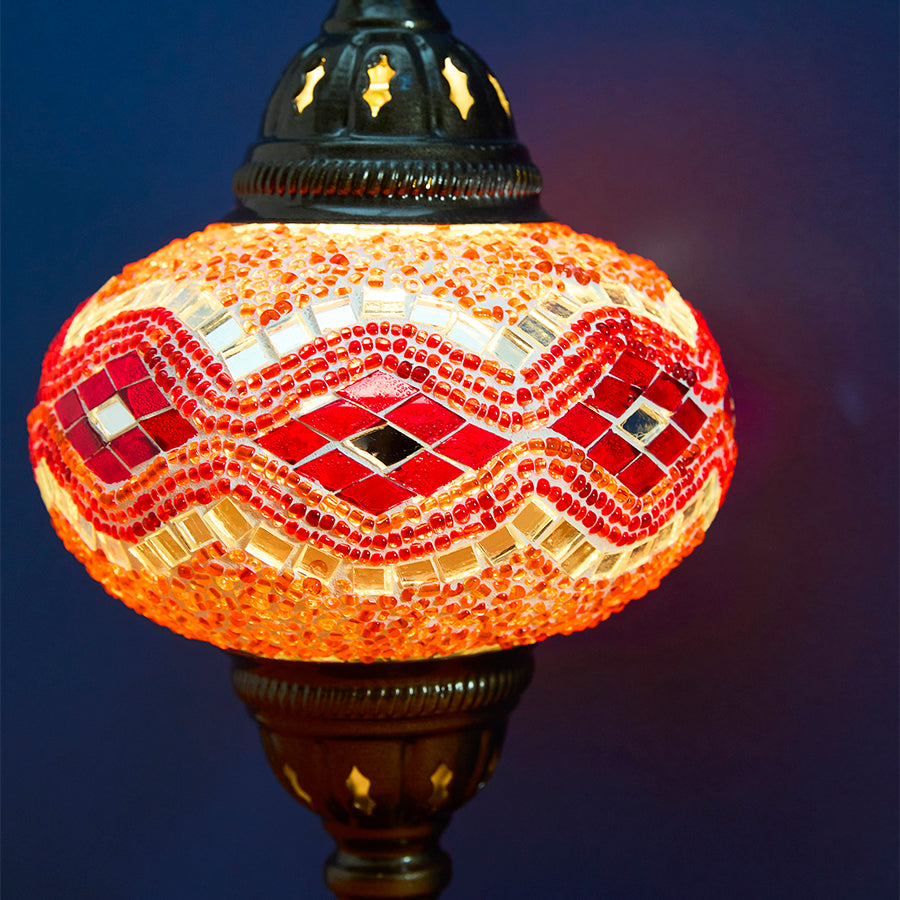 Mosaic Table Lamp - Large globe (No.3)