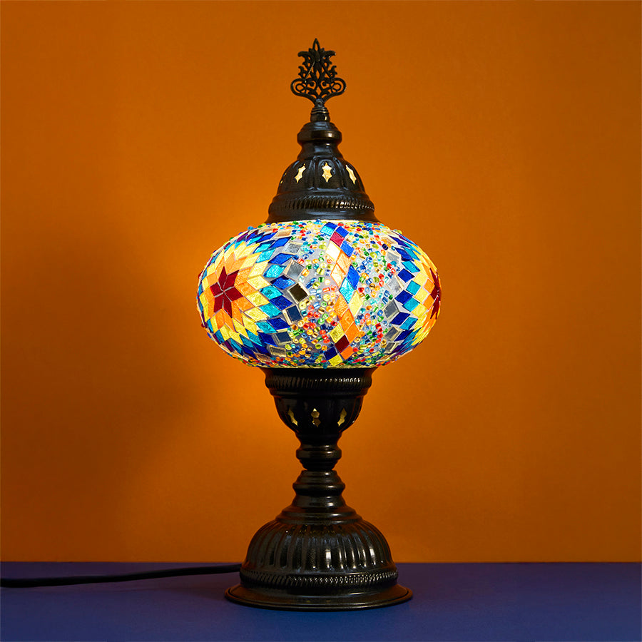 Mosaic Table Lamp - Large globe (No.3)