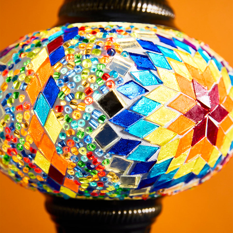 Mosaic Table Lamp - Large globe (No.3)